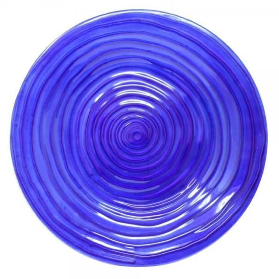 Blue Swirls Glass BB