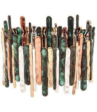 Rain Jewelry Collection Patina Textured Bar Bracelet