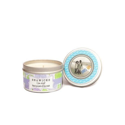  Seawicks Calm Night Soy Candle 6 oz Tin 