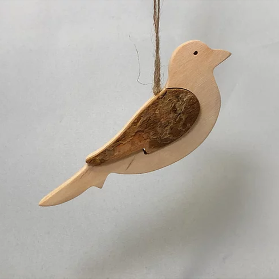 Bark Bird Ornament