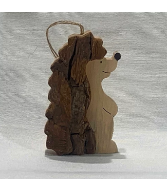 Talla Imports Bark Hedgehog Ornament