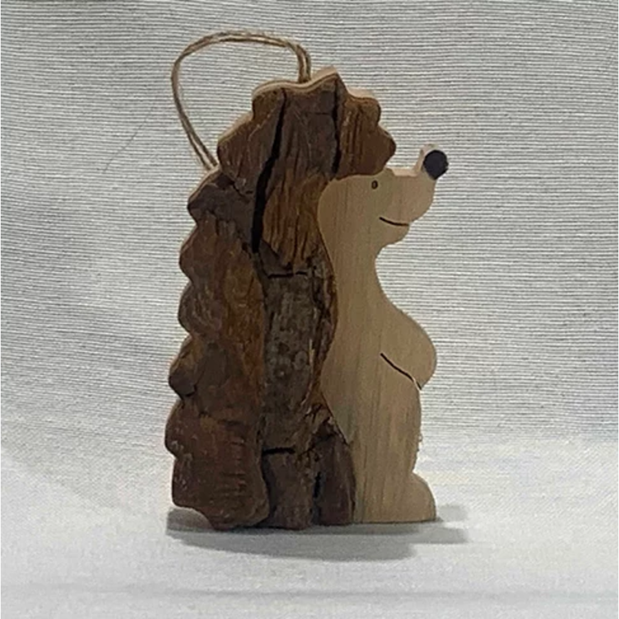 Bark Hedgehog Ornament