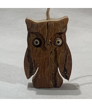 Talla Imports Bark Owl Ornament