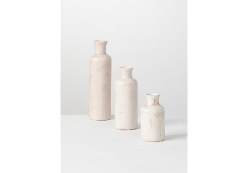  Sullivans Bottle Vase White 