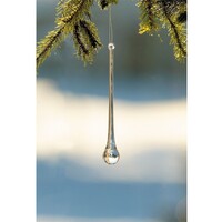 Icicle Drop Ornament 4.75" H