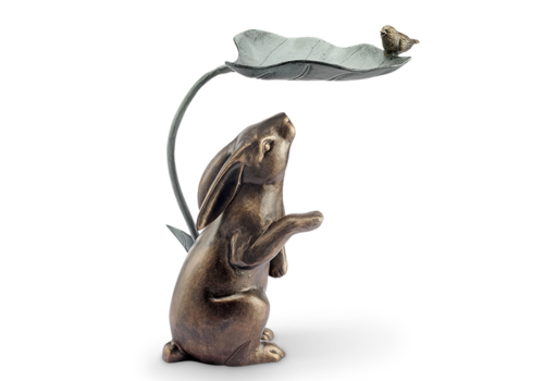  Rabbit, Bird and Leaf Birdfeeder 
