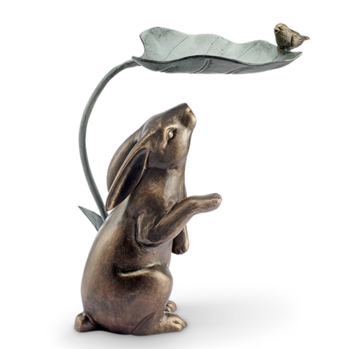  Rabbit, Bird and Leaf Birdfeeder 