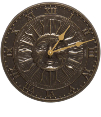 Whitehall Products LLC French Bronze Sunface Clock