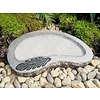 Stone Age Creations, LTD Granite Leaf Birdbath