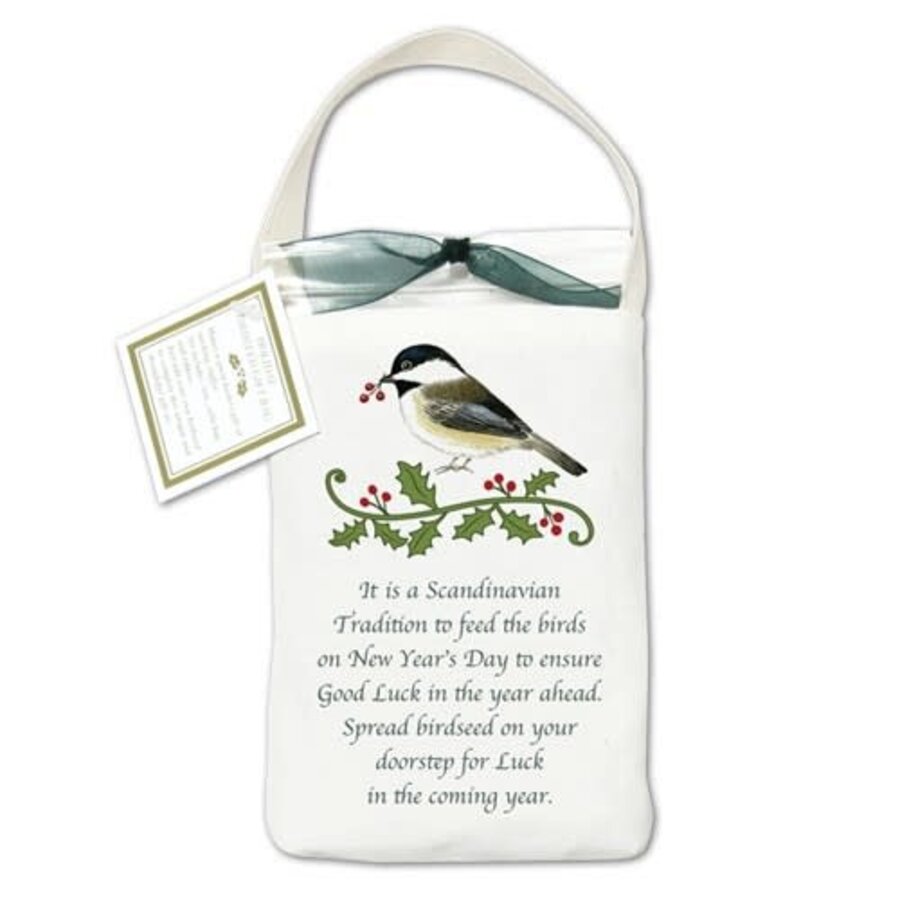 Chickadee Bird Seed Gift Tote