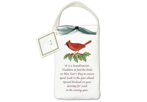  Alice's Cottage Cardinal Bird Seed Gift Tote 