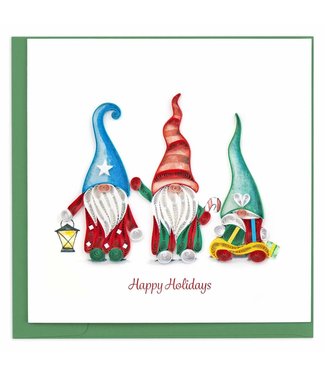 Quilling Cards Holiday Gnomes Quill Card