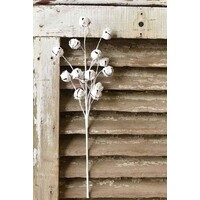 24" Winter White Bells Spray