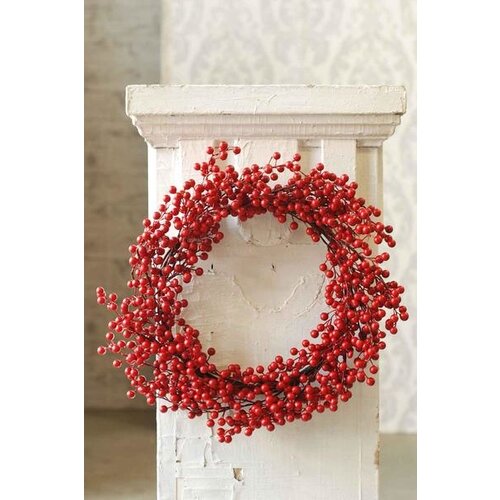  18" Weatherproof Berry Wreath 