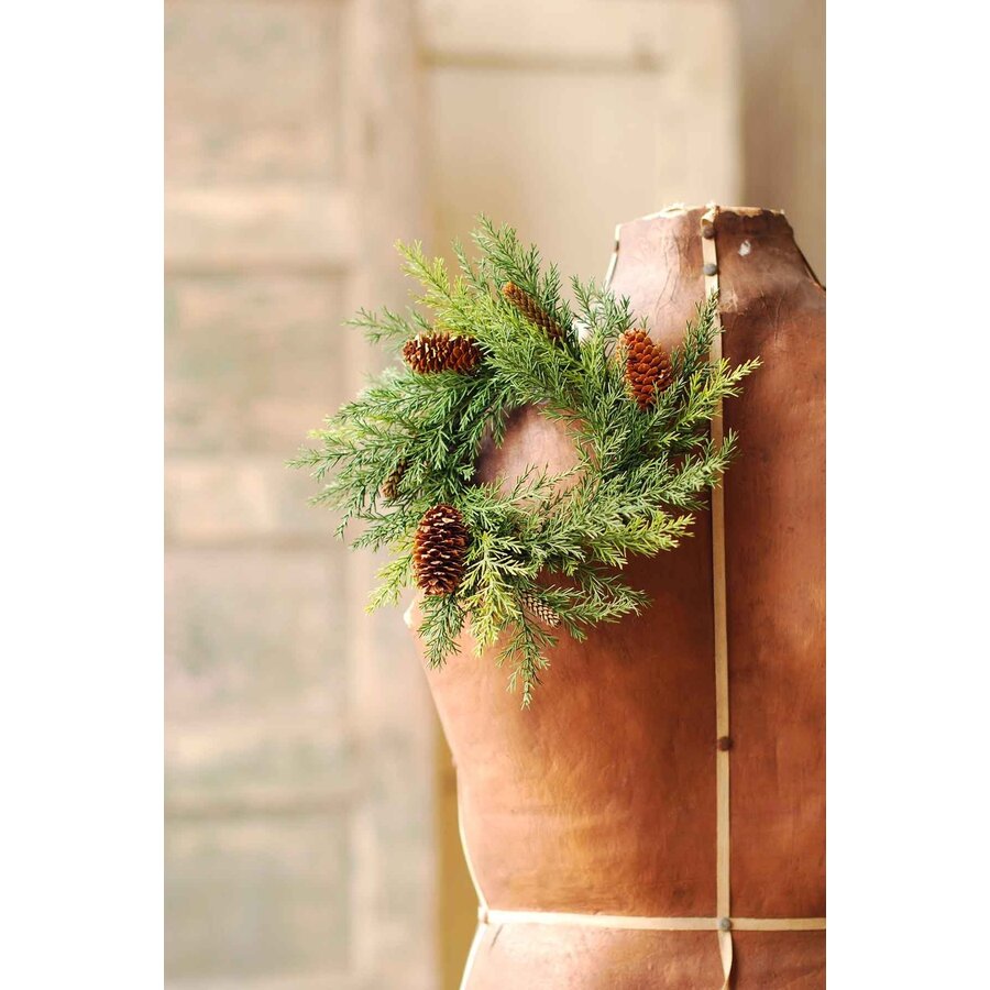 Prickly Pine Candle Ring Medium