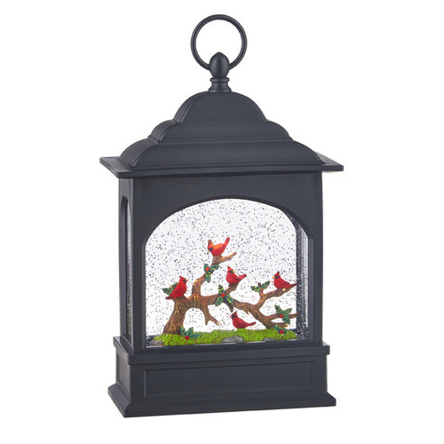  11" Cardinal Lighted Water Lantern 