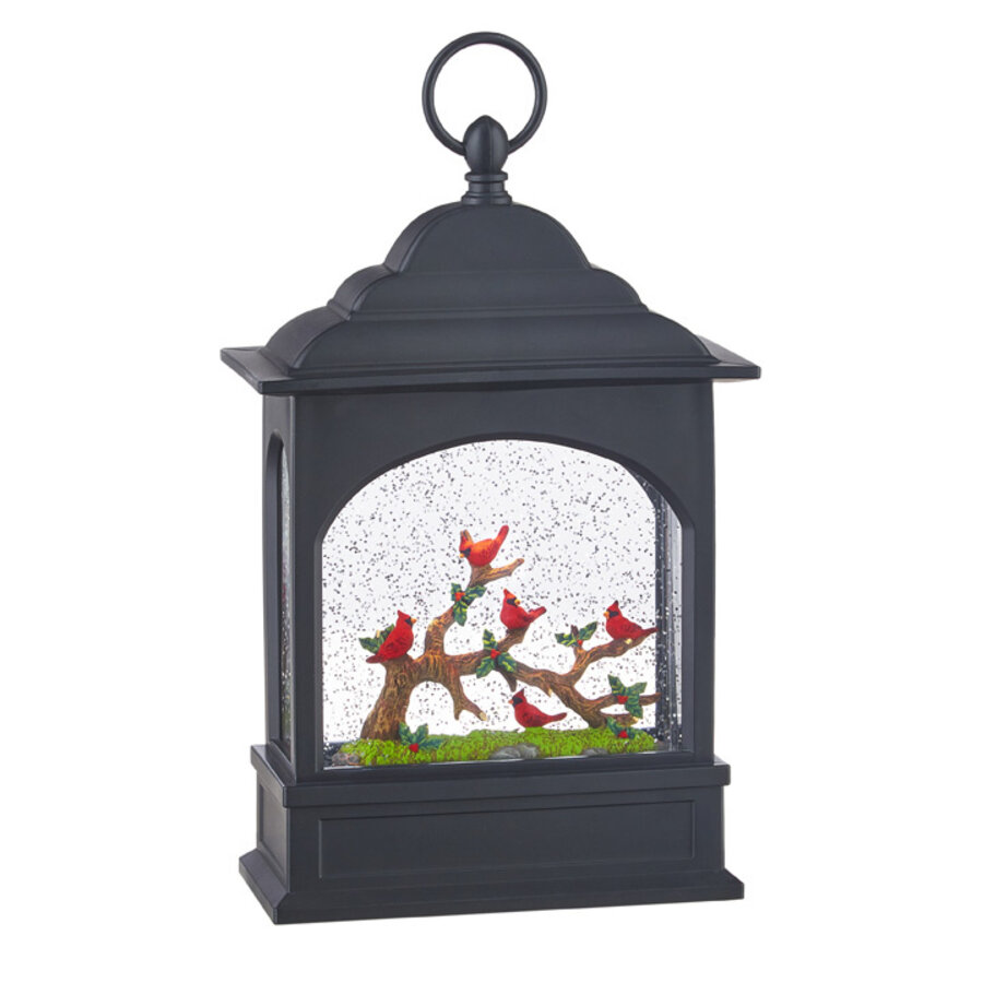11" Cardinal Lighted Water Lantern