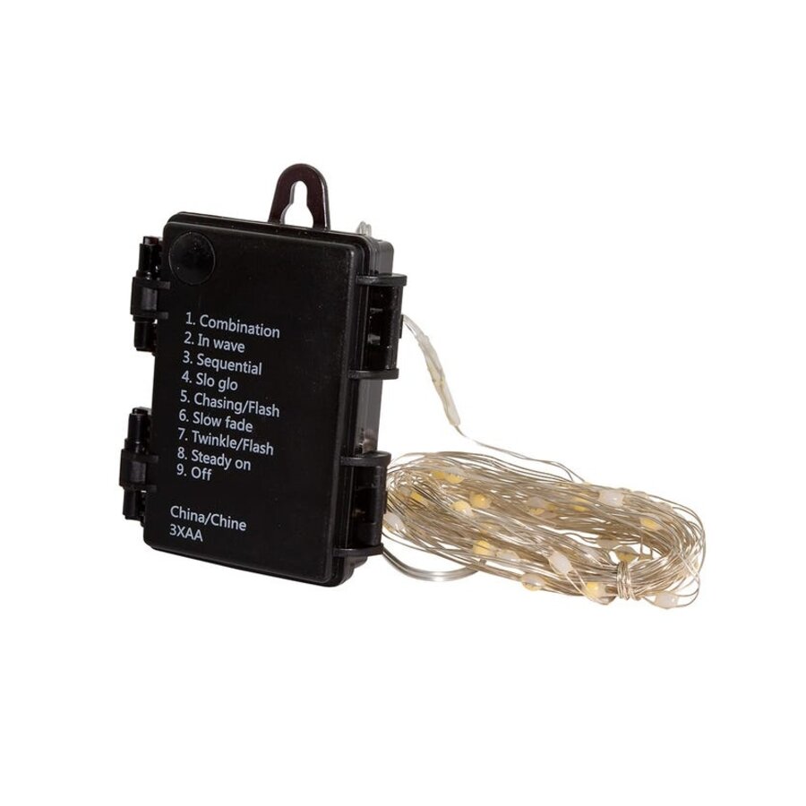 50 Light LED Silver Wire