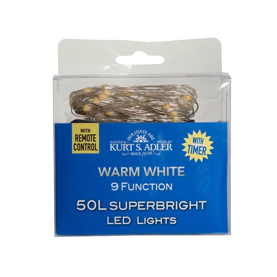50 Light LED Silver Wire