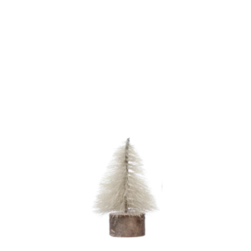  Creative Co-Op Fabric String Tree w/ Wood Base 