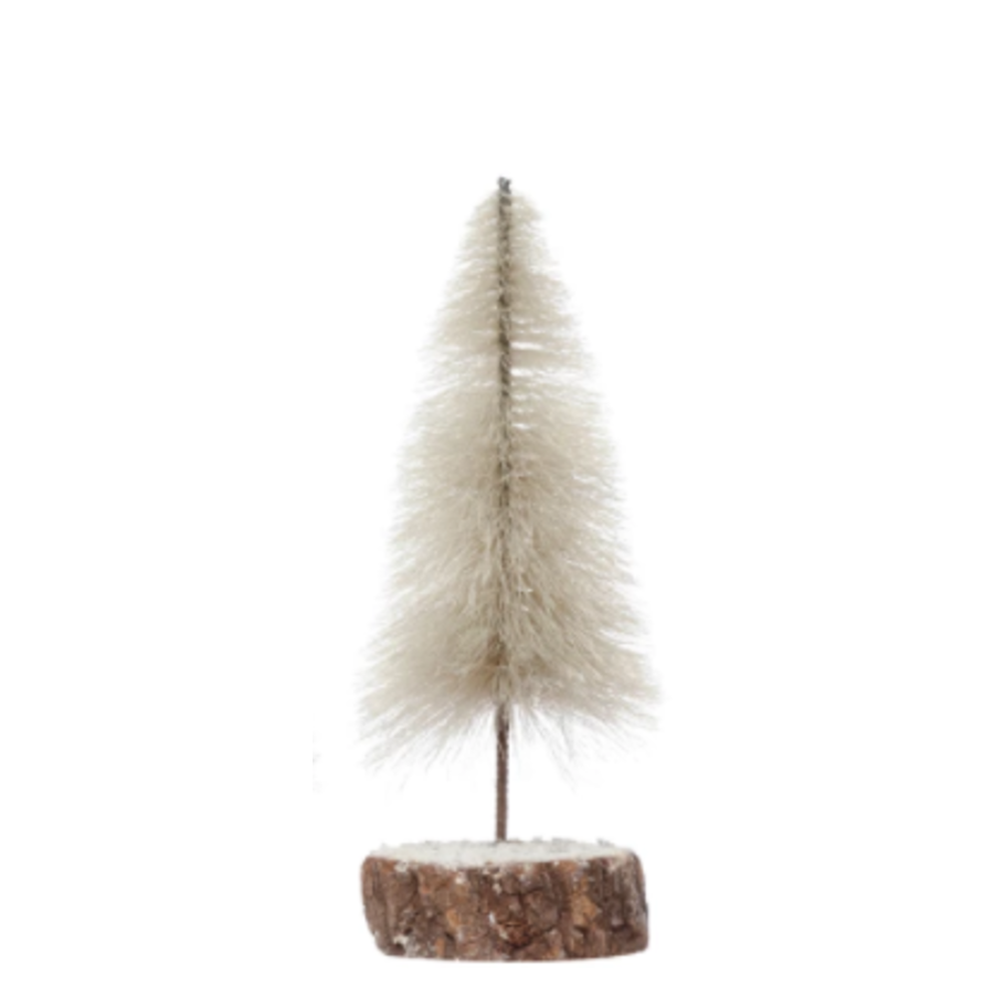 Fabric String Tree w/ Wood Base