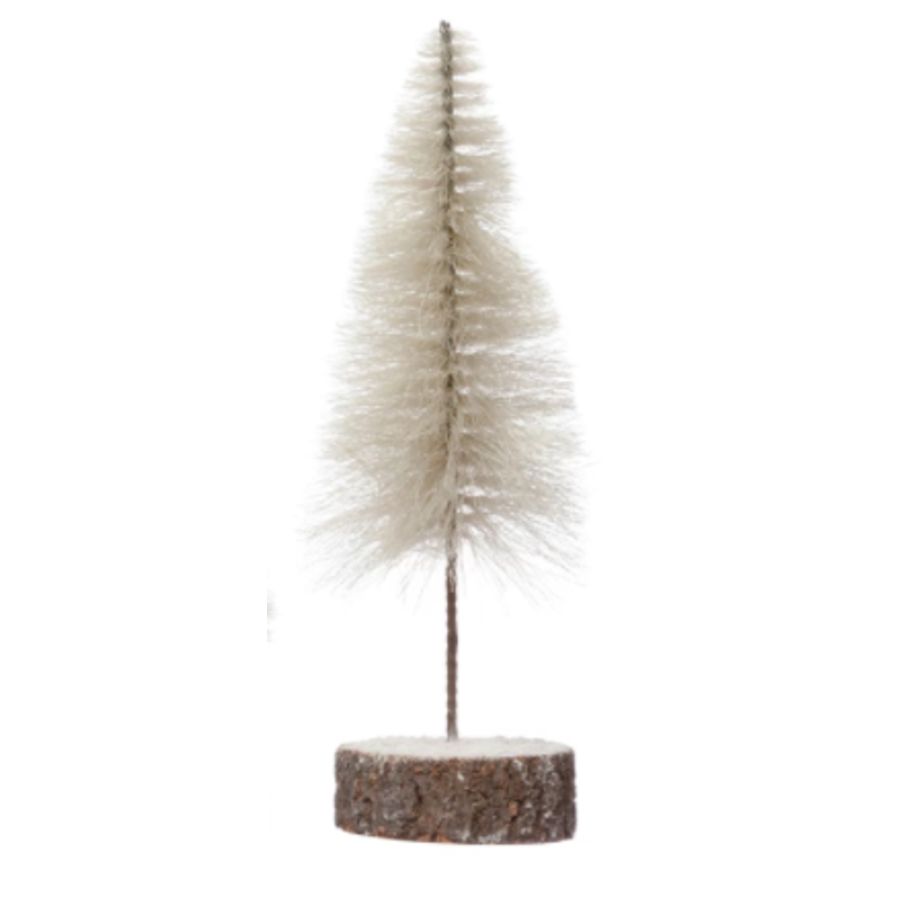 Fabric String Tree w/ Wood Base