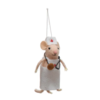 Wool Felt Medical Professional Mouse Ornament Wool Felt Medical Professional Mouse Ornament