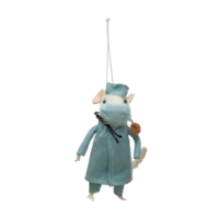 Wool Felt Medical Professional Mouse Ornament