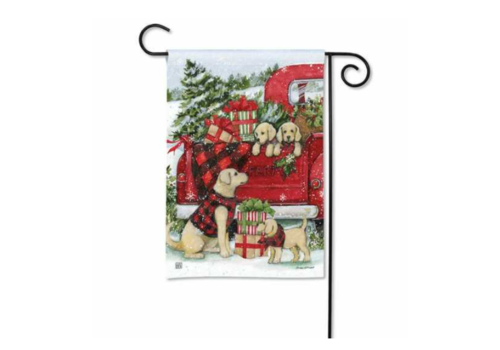  Christmas Puppies Garden Flag 