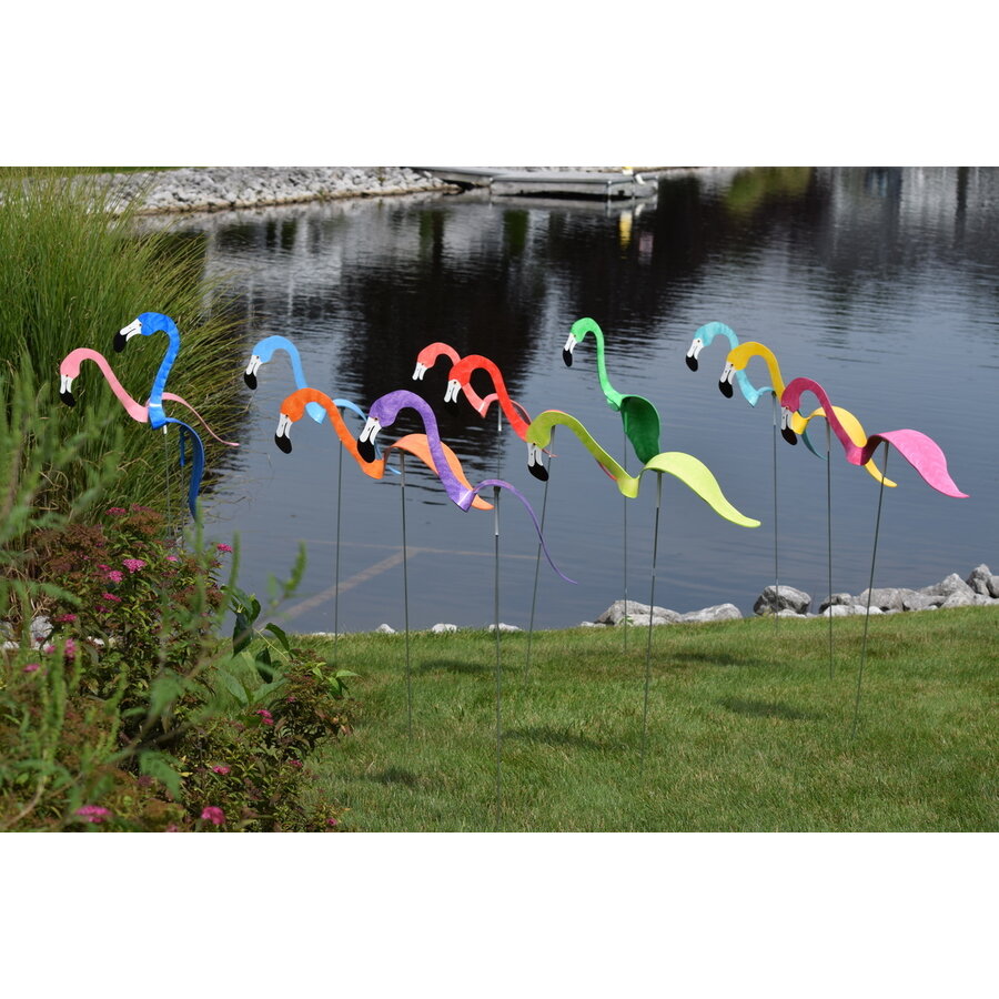 Dancing Lawn Flamingo