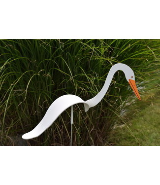 Dancing White Egret