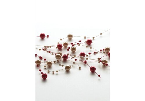 Sullivans Bead Garland Red & Pearl   Sullivans Bead Garland Red & Pearl