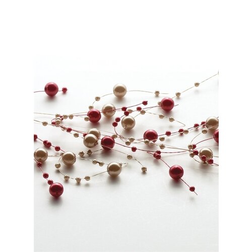  Sullivans Bead Garland Red & Pearl 