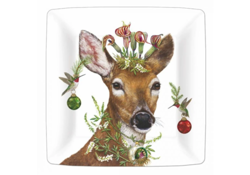  Paper Products Design Christmas Princess 10" Square Plate 