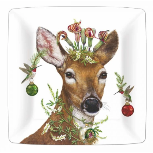  Paper Products Design Christmas Princess 10" Square Plate 