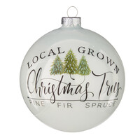 Local Grown Christmas Trees Ball Ornament 4.75"