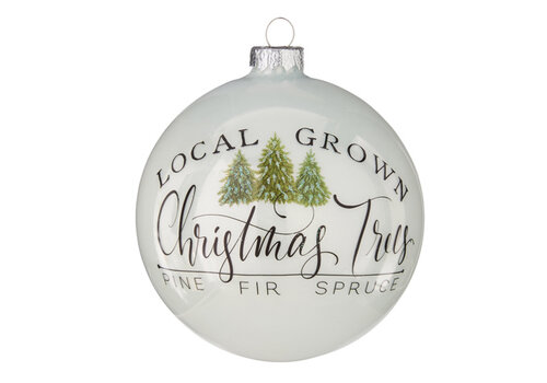  Local Grown Christmas Trees Ball Ornament 4.75" 