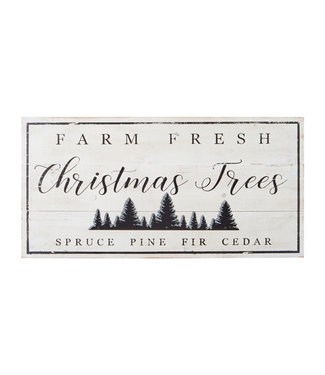 Farm Fresh Christmas Trees Wood Wall Art 27.75"