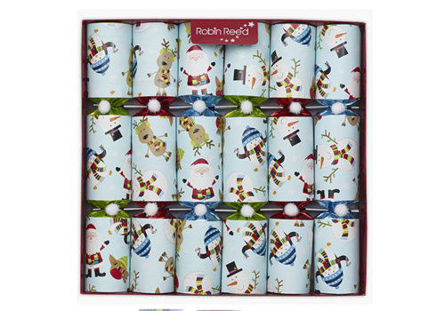  Robin Reed Racing Snowmen Party Crackers 