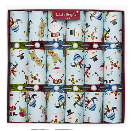  Robin Reed Racing Snowmen Party Crackers 