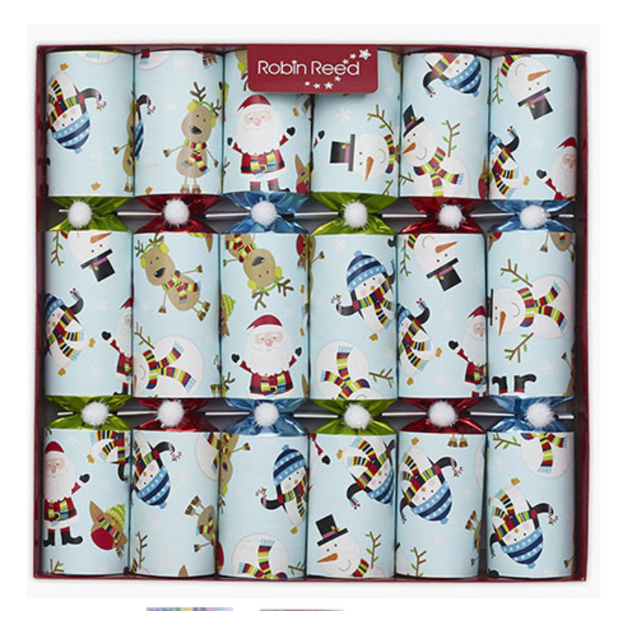 Racing Snowmen Party Crackers