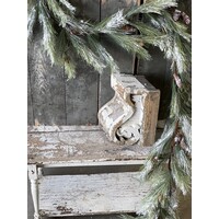 9' Silver Fir Garland with Snow