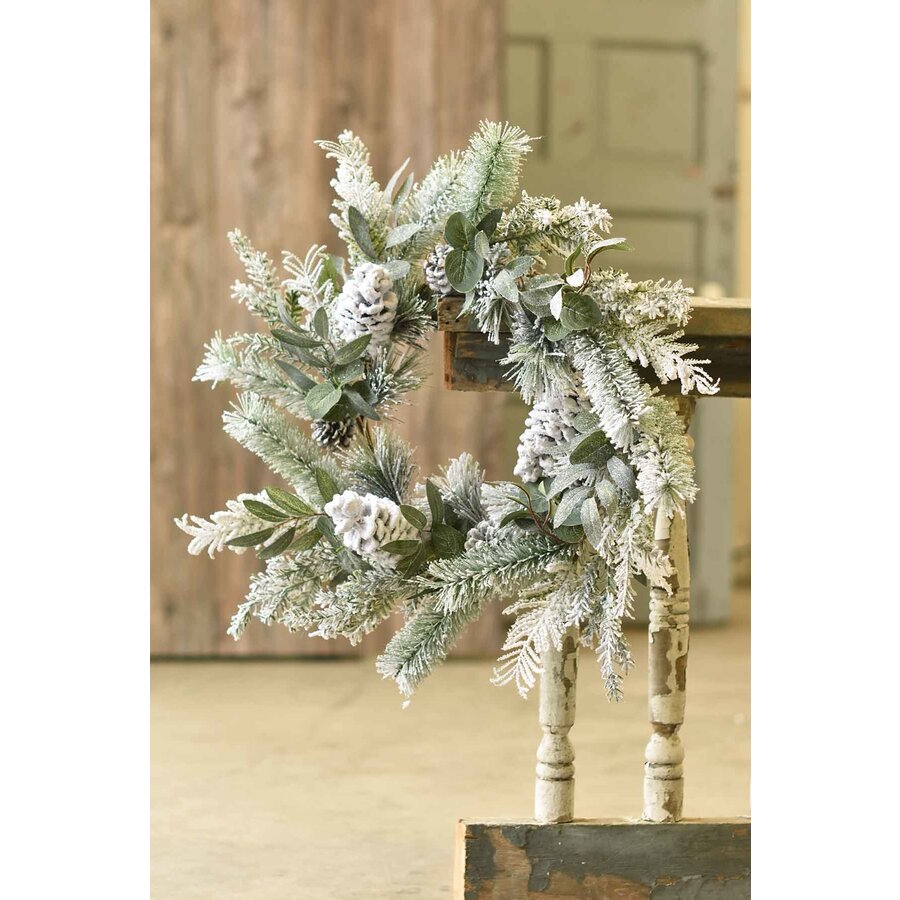 24" Winter Hollow Wreath