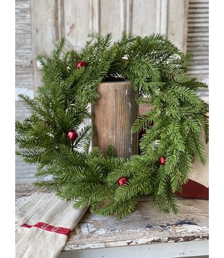 22" Belfry Pine Wreath