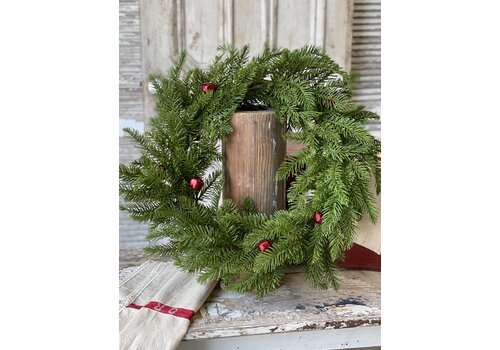  22" Belfry Pine Wreath 