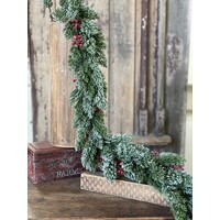 48" Redrush Iced Pine Garland