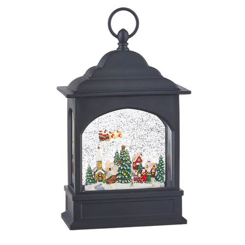  11' H Flying Santa Lighted Water Lantern 