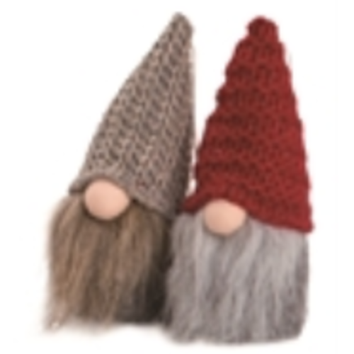 Plush Santa Gnome Orns S/12 