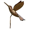 Flamed Hummingbird Garden Stake