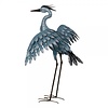 27.75" Metallic Blue Heron Wings Out